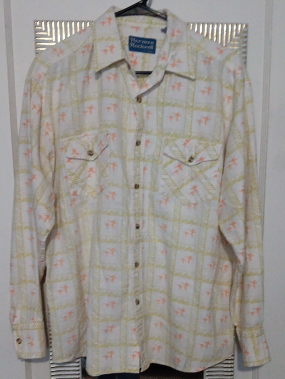 Vintage 90s Haband Glannel Shirt From The Norman Rockwell Line